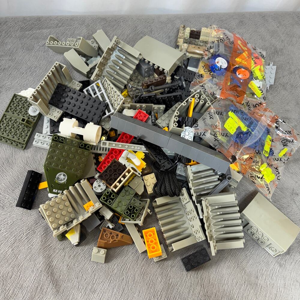 Mega Bloks Small Lot Loose Bricks Parts Pieces Multicolor Replacements 20 oz